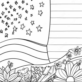 United States Flag Coloring Page 8091-6807