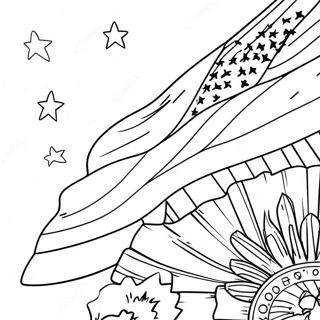 United States Flag Coloring Page 8091-6808