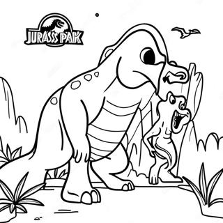 Jurassic Park Logo Coloring Page 8111-6826