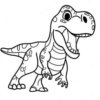 T Rex Roaring Coloring Page 8112-6832