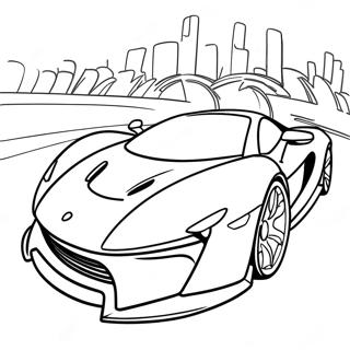 Supercar Sports Car Coloring Page 811-648