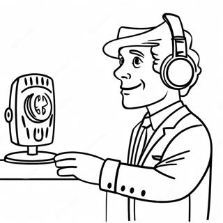 Speakerman Coloring Page 8121-6838