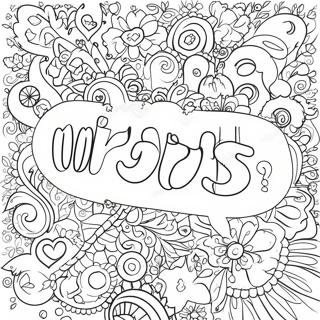 Adult Swear Words Coloring Page 8151-6868