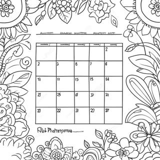 Calendar Coloring Pages