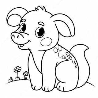 Cute Animal Calendar Coloring Page 8172-6875