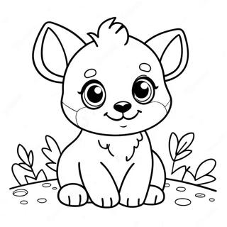 Cute Animal Calendar Coloring Page 8172-6876