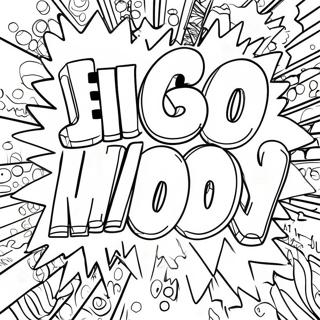 Swear Word Graffiti Coloring Pages