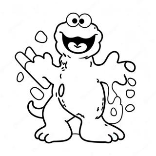 Cookie Monster Coloring Page 821-650