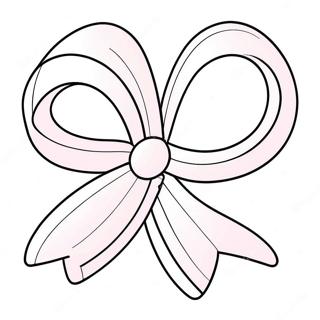 Cute Pink Ribbon Coloring Page 8272-6958