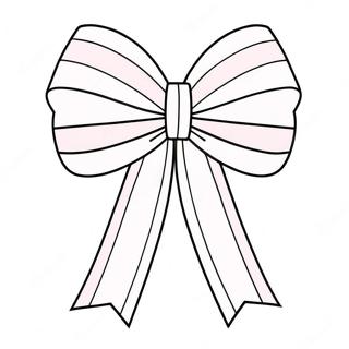 Cute Pink Ribbon Coloring Page 8272-6959