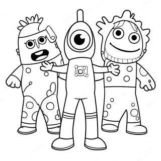 Yo Gabba Gabba Coloring Pages