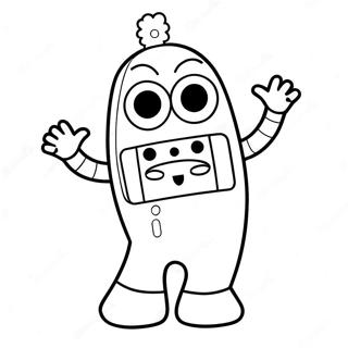 Yo Gabba Gabba Coloring Page 8301-6974