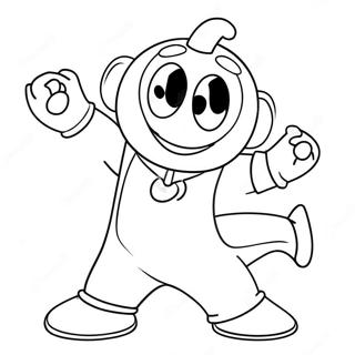 Muno Dancing Joyfully Coloring Page 8302-6983