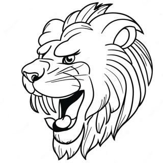 Realistic Lion Coloring Pages