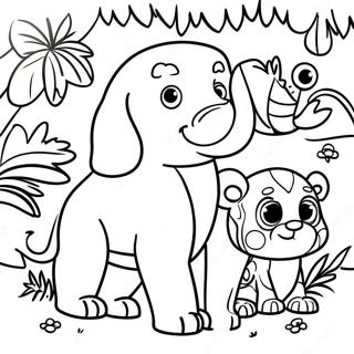 I Spy Jungle Animals Coloring Page 831-678