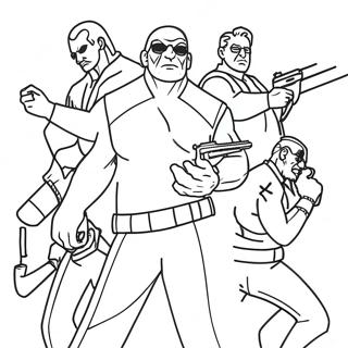 The Bad Guys Coloring Pages