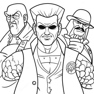 Bad Guys Coloring Page 8321-6992