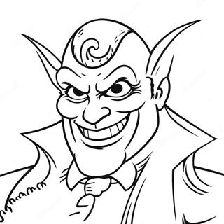 Mischievous Villain Coloring Page 8322-6993