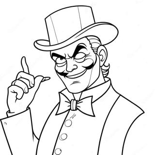 Mischievous Villain Coloring Page 8322-6995