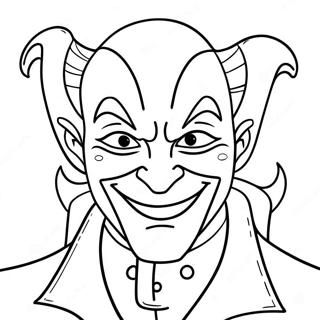 Mischievous Villain Coloring Page 8322-6996