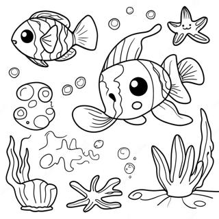 I Spy Underwater Creatures Coloring Page 832-660