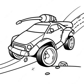 Rocket League Car Racing Coloring Page 8342-7002