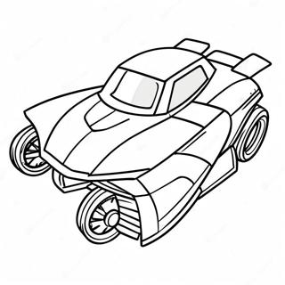 Rocket League Car Racing Coloring Page 8342-7004