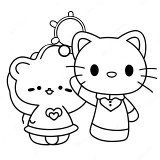 Hello Kitty And Dear Daniel Coloring Pages