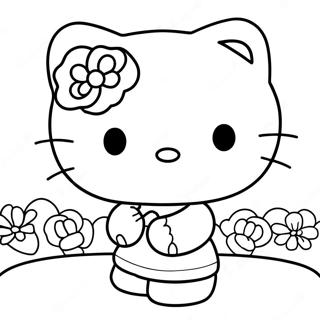 Hello Kitty And Dear Daniel Coloring Page 8351-7010