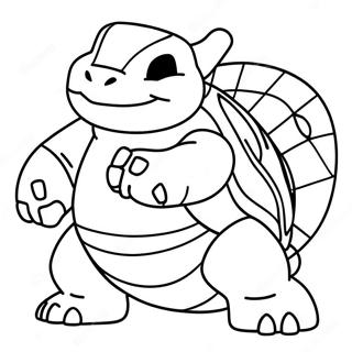 Blastoise In Action Coloring Page 8372-7031