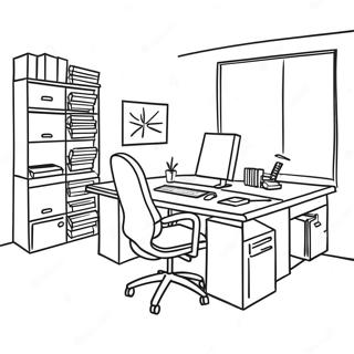 The Office Coloring Page 8381-7034