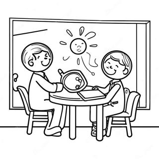 4th Grade Science Project Coloring Page 8402-7054