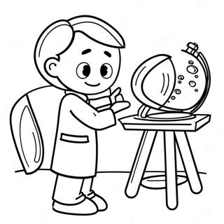 4th Grade Science Project Coloring Page 8402-7056