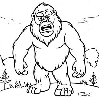 Bigfoot Coloring Pages