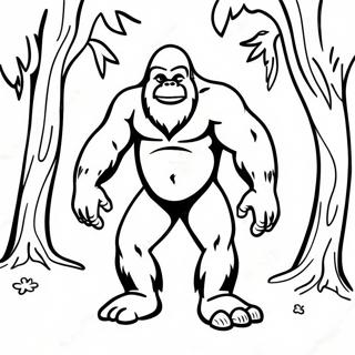 Bigfoot Coloring Page 8431-7074