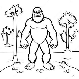 Bigfoot Coloring Page 8431-7076