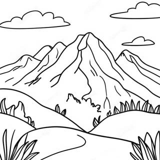 Easy Landscape Coloring Pages