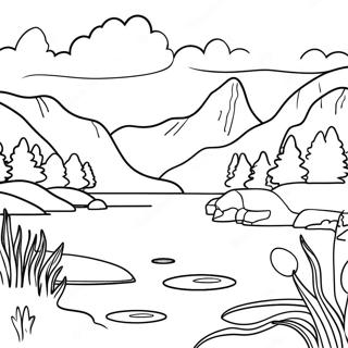 Easy Landscape Coloring Pages