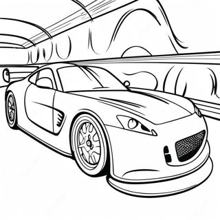 Colorful Race Car Coloring Page 8462-7101