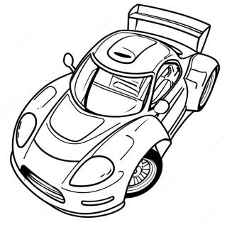 Colorful Race Car Coloring Page 8462-7103