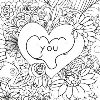 I Love You Mom Coloring Pages