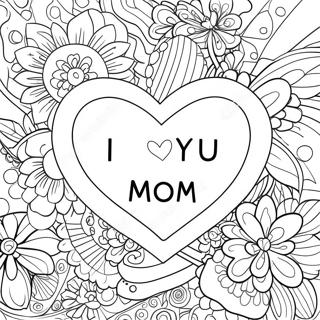 I Love You Mom Coloring Page 8471-7106