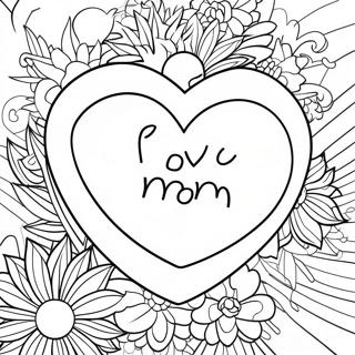 I Love You Mom Coloring Page 8471-7107