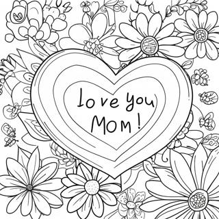 I Love You Mom Coloring Page 8471-7108