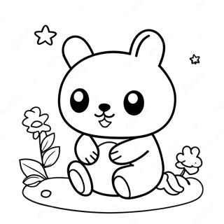 Rilakkuma Cinnamoroll Coloring Pages