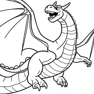 Majestic King Ghidorah Flying Coloring Page 8502-7134