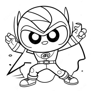 Kid Danger In Action Coloring Page 8522-7152