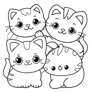 Adorable Kittens Coloring Page 8542-7166