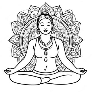 Yoga Coloring Page 8551-7172