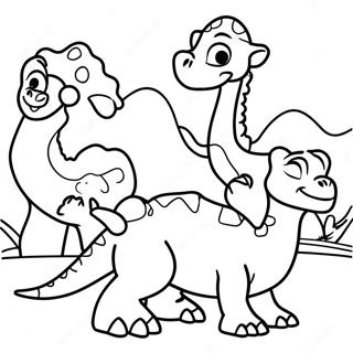 Littlefoot And Friends Coloring Page 8562-7185